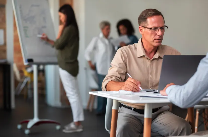 Functional teams in a specialist training workshop